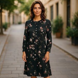 Women's Medium AMT Floral Cardigan Jacket